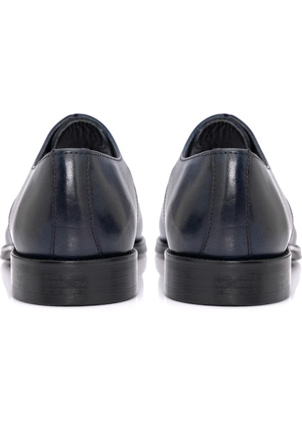 Bağcıklı Neolit Taban Deri Klasik Lacivert Ayakkabı 2556 fırsatları