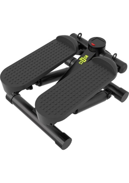 Direnç Lastikli Mini Stepper Egzersiz Aleti – Kaymaz Pedallı, Çift Amortisörlü, LCD Dijital Göstergeli Kompakt Ev Tipi Kondisyon ve Kardiyo Aleti