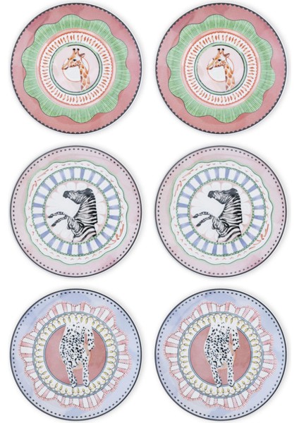 Spring Pasta Tabağı 6lı Set 19 cm SPR0001