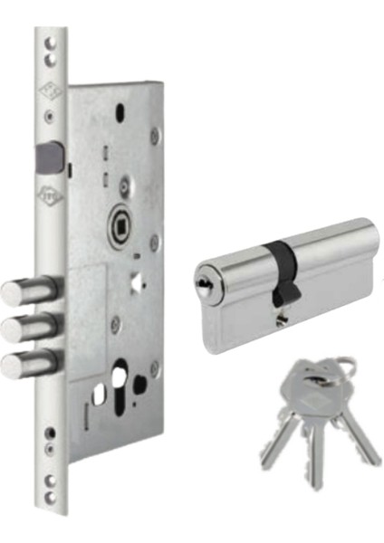 Ito Çelik Kapı Alt Kilit 2003K - 754/68K 3 Anahtar