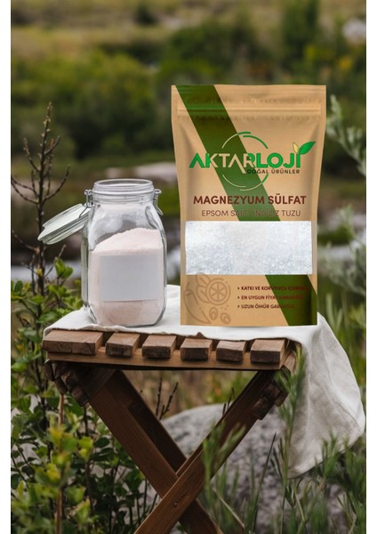 Doğal İngiliz Tuzu Magnezyum Sülfat Yenilebilir Glutensiz 1 kg Türkiye Menşeli fiyatları