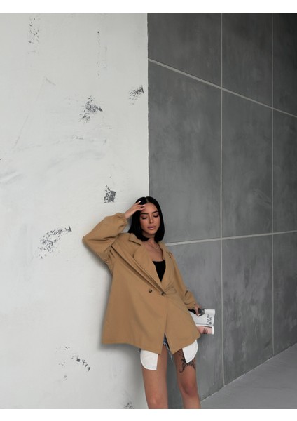 Kadın Balon Kol Oversize Trençkot fiyatları