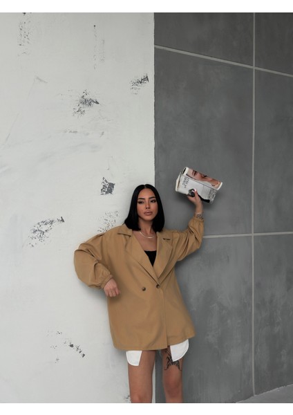 Kadın Balon Kol Oversize Trençkot indirimleri