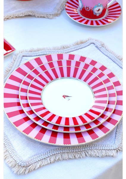 Love Birds Tabak 17 Cm, Kırmızı indirimleri