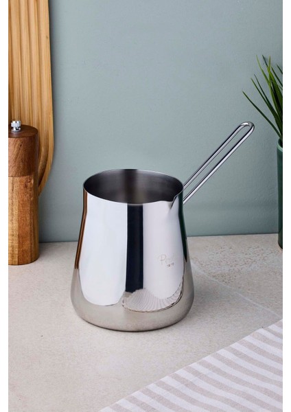304 Paslanmaz Çelik Huni Cezve No.9 - 1280 ml