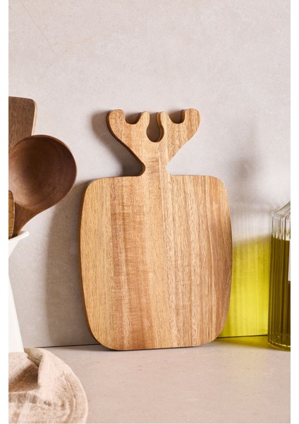 Akasya Geyikli Kesme Tahtası 30X20 cm fiyatları