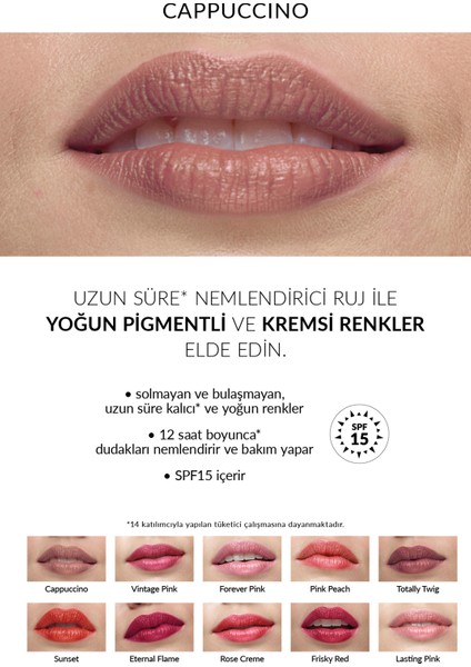 Ultra Beauty Cappucino Ruj Stylo - Kalıcı Saten Renk ve Uzun Süreli Nemlendirme Özelliği fırsatları