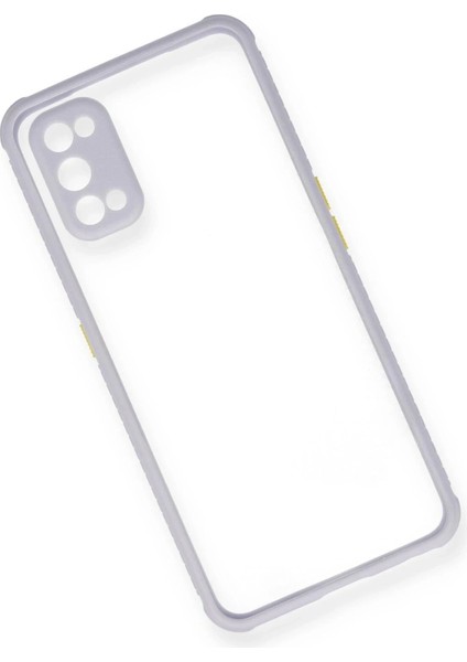 Newface Realme 7 Pro Kılıf Miami Şeffaf Silikon - Lila modelleri