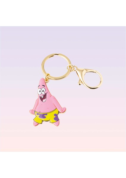 Nickelodeon Sünger Bob Patrick Figürlü Metal Anahtarlık