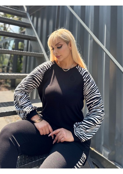 Kadın Büyük Beden Reglan Kol Paça Lastikli Likralı Viskon Takım fiyatları