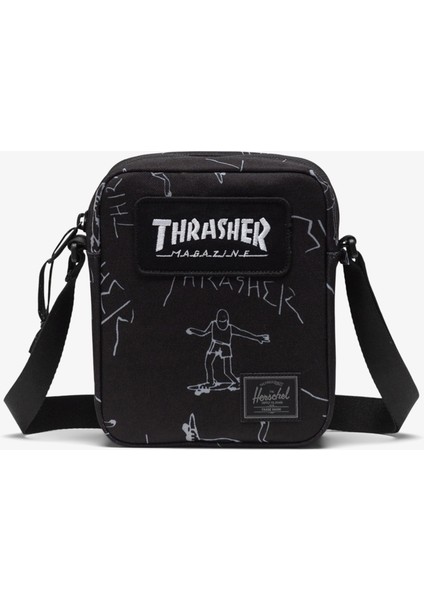 Trasher Gonz Unisex Siyah Omuz ÇANTASI.00001