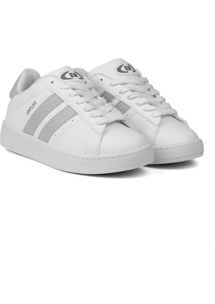 Unisex Beyaz Buz Bağcıklı Rahat Sneaker Günlük Spor Ayakkabı