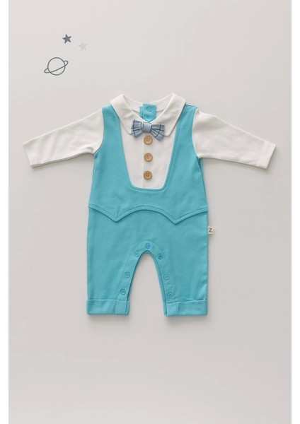 Bebek Şık Tulum Papyonlu Uzun Kollu