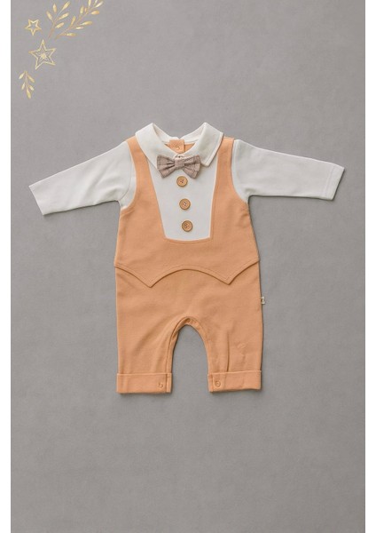 Bebek Şık Tulum Papyonlu Uzun Kollu