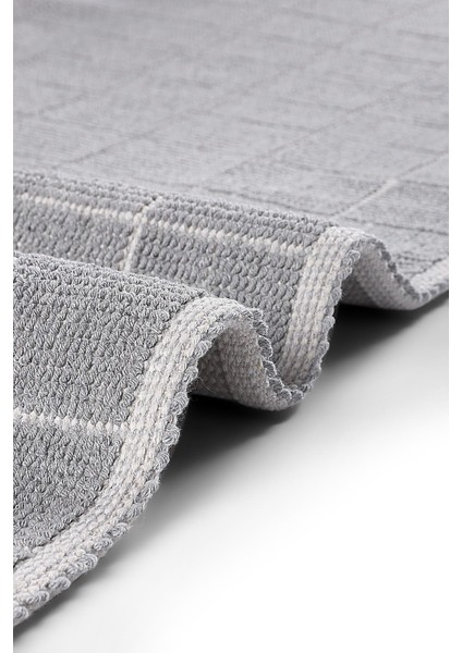 Basıd Grıd Doğal Pamuklu 2'li Banyo Paspas Seti 60X100 50X60 Gri fırsatları