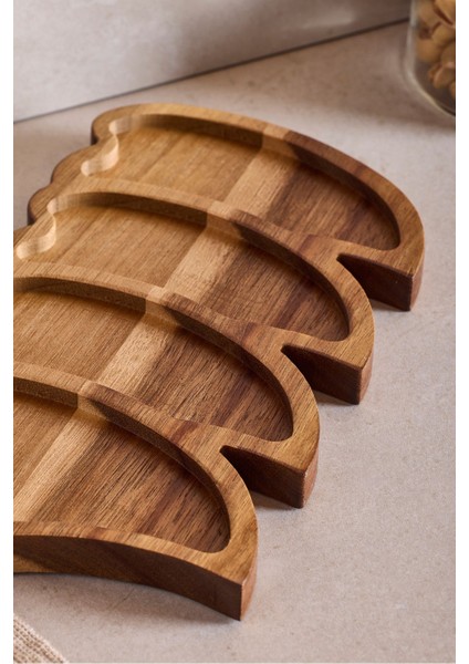 Akasya 4 Bölmeli Kalpli Çerezlik 25X14 cm modelleri