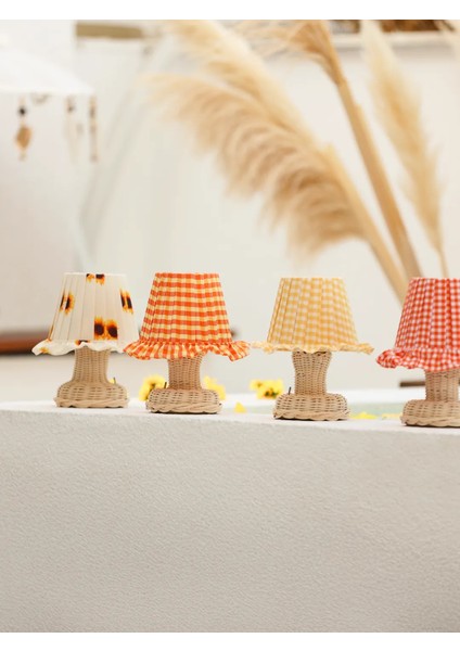 Giallo Turuncu - Sarı Pötikare Kablosuz Pilli Masa Lambası modelleri