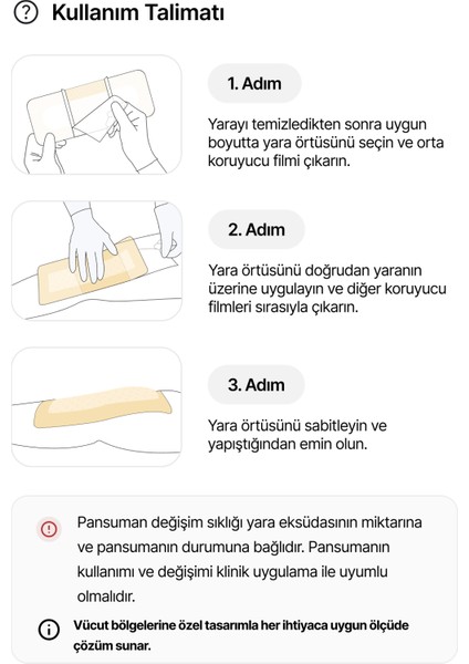 Silikon Köpük Yara Örtüsü Yapışkan Kenarlı Yoga T-Cut