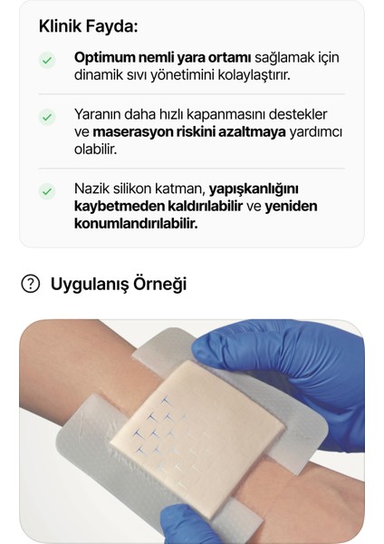 Silikon Köpük Yara Örtüsü Yapışkan Kenarlı Yoga T-Cut