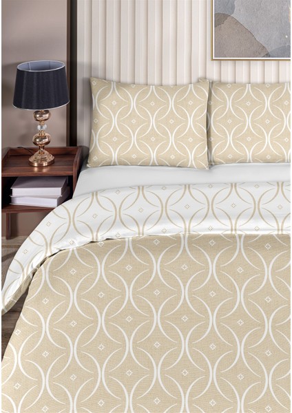 Focus %100 Pamuk Çift Kişilik Nevresim Seti 200X220CM Krem fiyatları