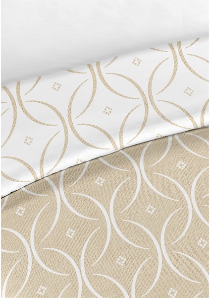 Focus %100 Pamuk Çift Kişilik Nevresim Seti 200X220CM Krem modelleri