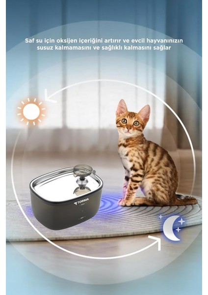 Tpd-01 Siyah Otomatik Filtreli Kedi Köpek Su Pınarı Su Çeşmesi Ultra Sessiz Su Şelalesi fırsatları