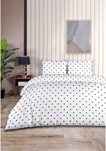 Akfil Lovely Çift Kişilik Nevresim Seti 200X220CM Siyah