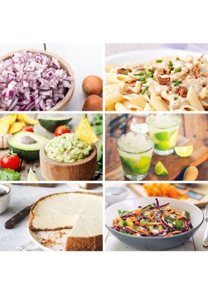 Manuel Rondo Siyah, Kaymaz Tabanlı ve İki Bıçaklı Paslanmaz Çelik Doğrayıcı - Hızlı ve Kolay Kullanım