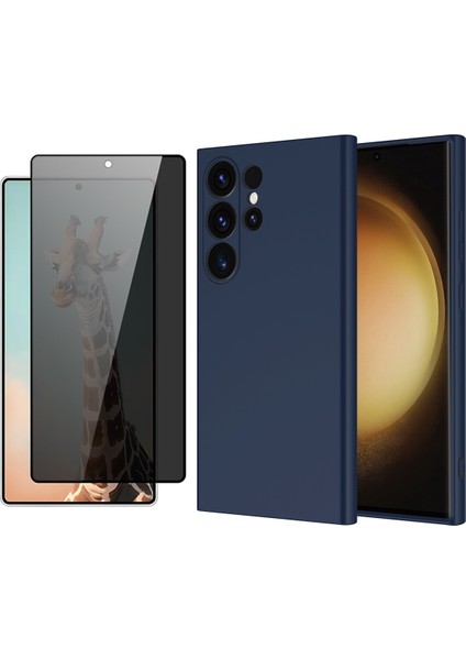 Samsung Galaxy S25 Ultra Uyumlu Kılıf Vendas Mara Lansman Kapak + Hayalet Cam Ekran Koruyucu