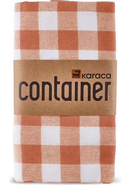 Pötikare %100 Pamuklu Masa Örtüsü 160X160 cm Turuncu