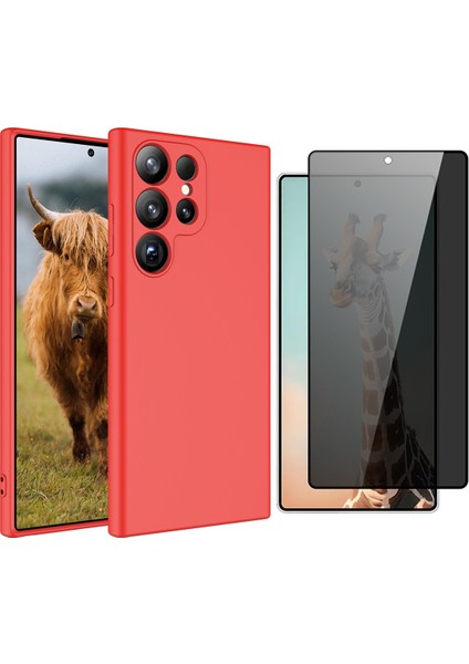 Samsung Galaxy S25 Ultra Uyumlu Kılıf Vendas Mara Lansman Kapak + Hayalet Cam Ekran Koruyucu