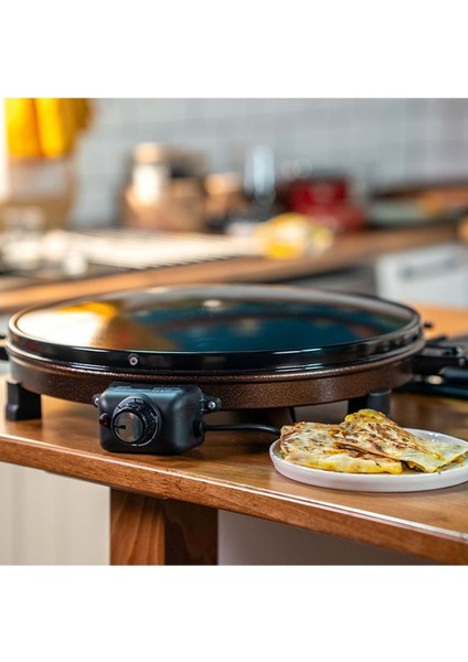 Elektrikli, Termostatlı Büyük Boy Katmer Gözleme Sacı At610 - Gri modelleri