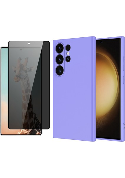 Samsung Galaxy S25 Ultra Uyumlu Kılıf Vendas Mara Lansman Kapak + Hayalet Cam Ekran Koruyucu