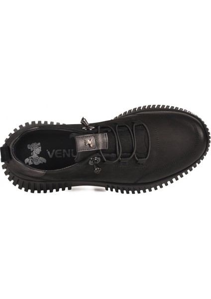 Siyah Nubuk Hakiki Deri Kadın Casual Ayakkabı fırsatları