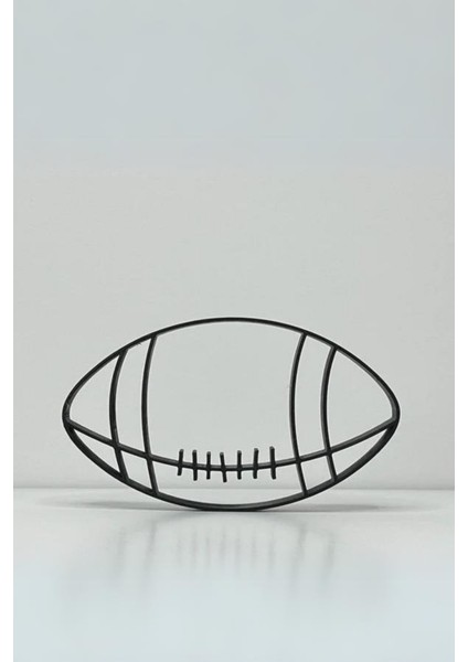 Minimalist Futbol Çizgi Sanatı Dekoru, Futbol Sanatı Heykel, Ev Ofis Dekoru