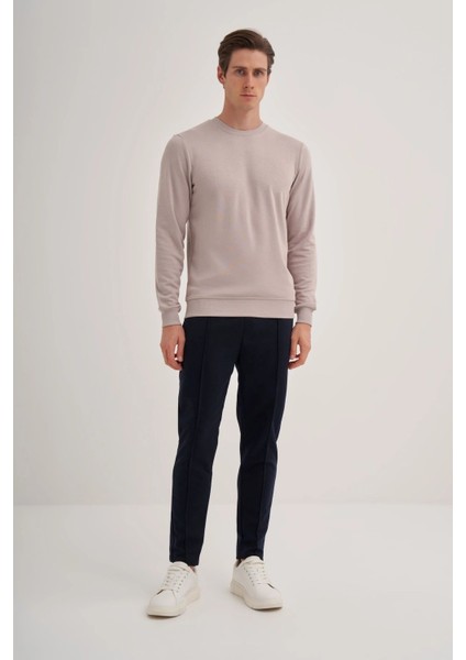 Caz Bisiklet Yaka Gri Erkek Sweatshirt modelleri