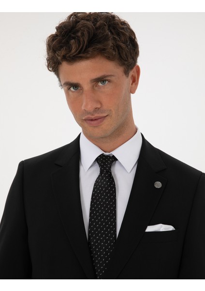 Erkek Siyah Slim Fit Takım Elbise 50313966-VR046 fiyatları