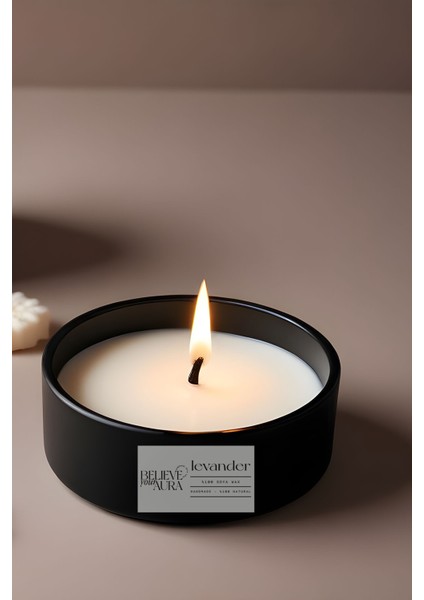 Lavanta Kokulu Mum - %100 Doğal Soya Mumu 3 Fitlli Aromaterapi Kokulu Mum - 350 cc modelleri