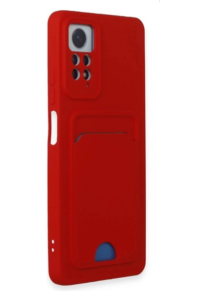 Newface Xiaomi Redmi Note 11 Pro Kılıf Kelvin Kartvizitli Silikon - Kırmızı fiyatları