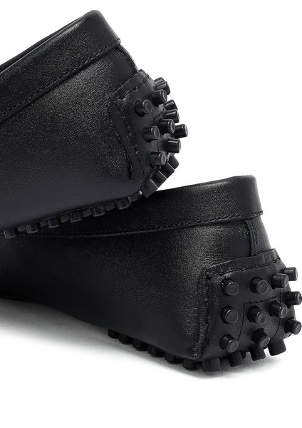 Kadın Siyah Tokalı Deri Loafer 25AFD141718