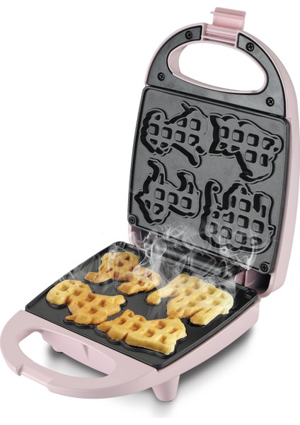 Pembe Çocuk Waffle Makinesi, Pratik ve Eğlenceli Lezzetler Yapın fiyatları