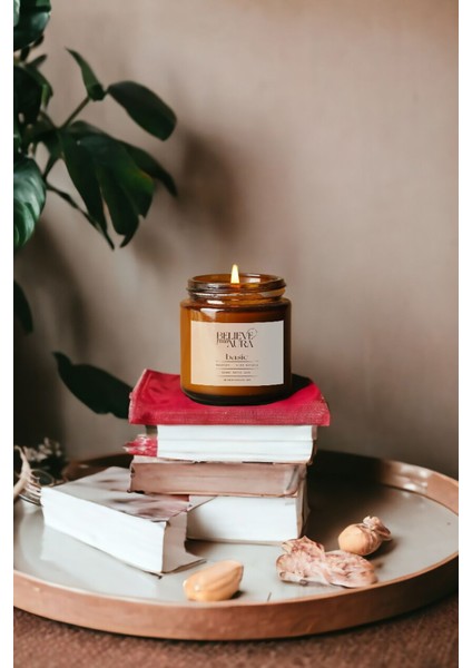%100 Doğal Soya Mumu - Amber Kavanoz Kokusuz Aromaterapi Mum - 100 cc fiyatları