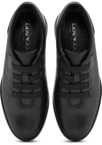 Kadın Siyah Deri Comfort Ayakkabı 25AFD500518