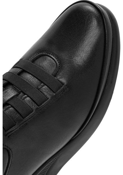 Kadın Siyah Deri Comfort Ayakkabı 25AFD500518