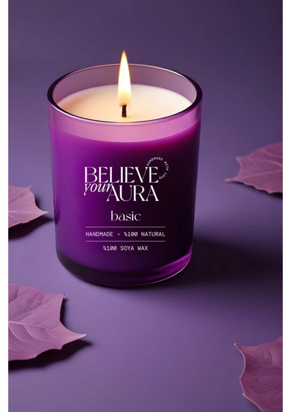 Kokusuz Natural Mum - %100 Doğal Soya Mumu Mor Bardak Mum - 300 cc fiyatları
