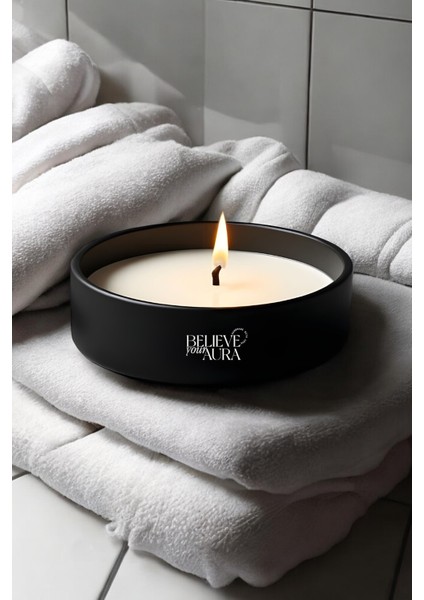 Kokusuz Natural Mum - %100 Doğal Soya Mumu 3 Fitlli Aromaterapi Mum - 350 cc