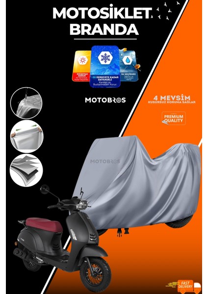 Motosiklet Branda Kuba Bluebird (En Kalın) Kumaş Ömürlük Kullanım (Tokalı)