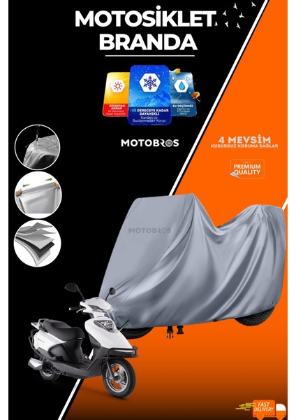 Motosiklet Branda Kuba Zenzero (En Kalın) Kumaş Ömürlük Kullanım (Tokalı)