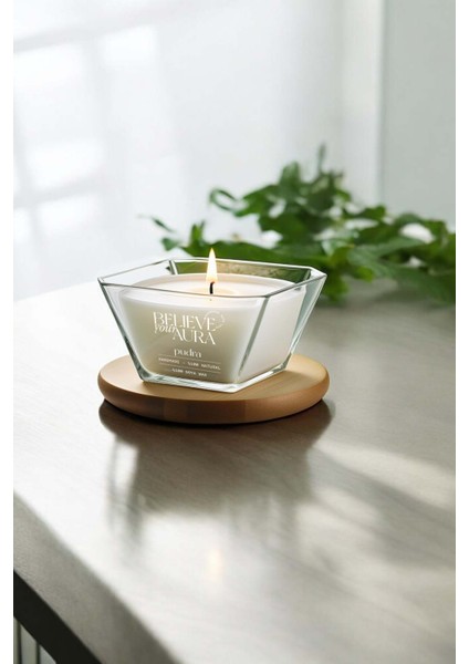 Pudra Kokulu Mum - %100 Doğal Soya Mumu Aromaterapi ve Dekoratif Kokulu Mum - 280 cc fırsatları