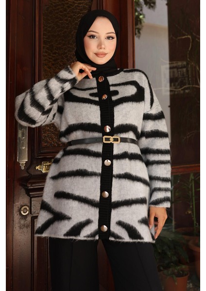 Zebra Desenli Triko Takım Gri 6154 fiyatları